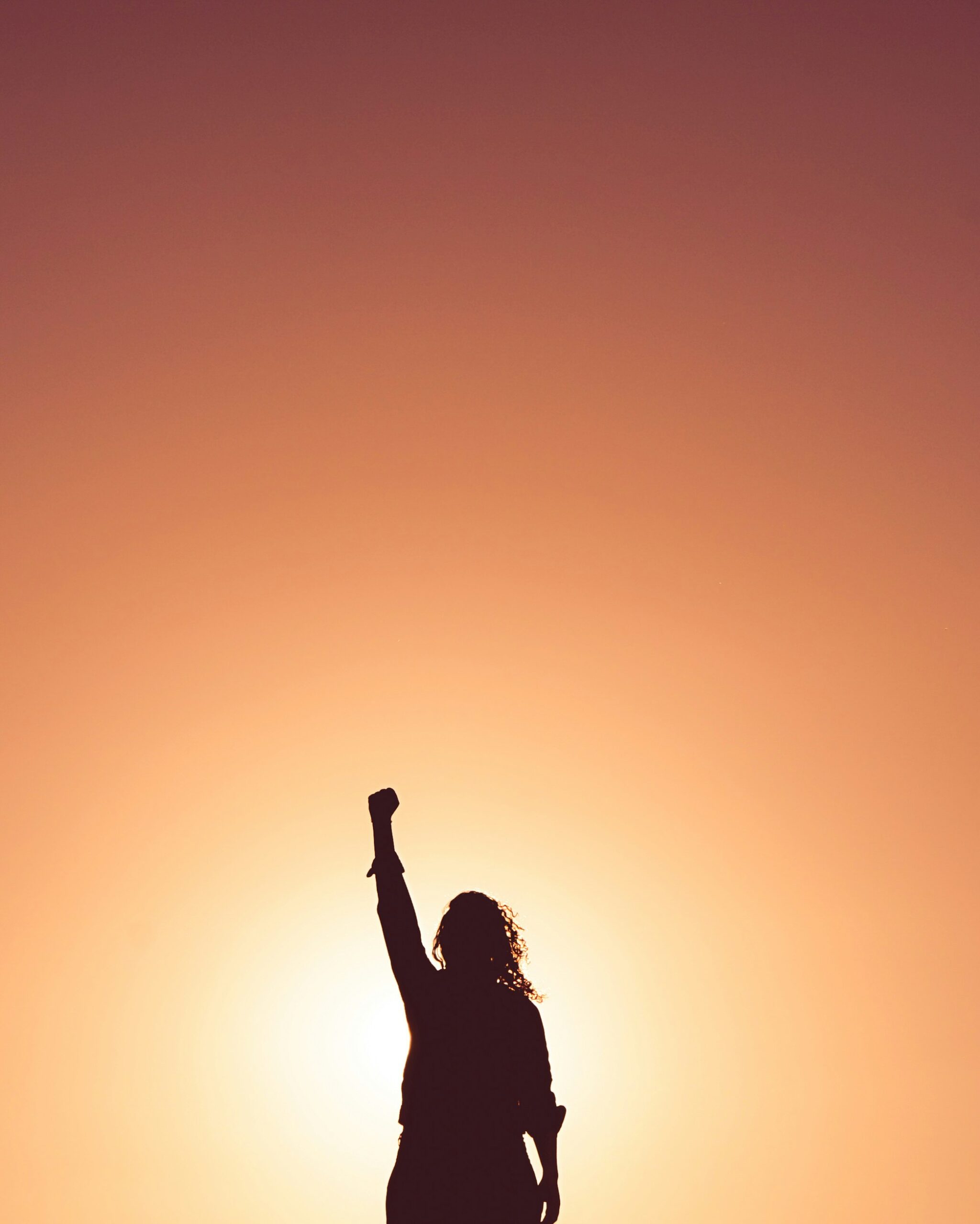 silhouette of a woman standing in honour of feminist therapy in maple ridge